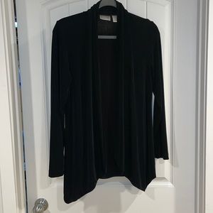 Chicos black travelers cardigan.  Size 0.